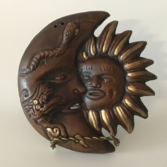 VINTAGE BROWN & GOLD HOME DECOR - Picture 1 of 4